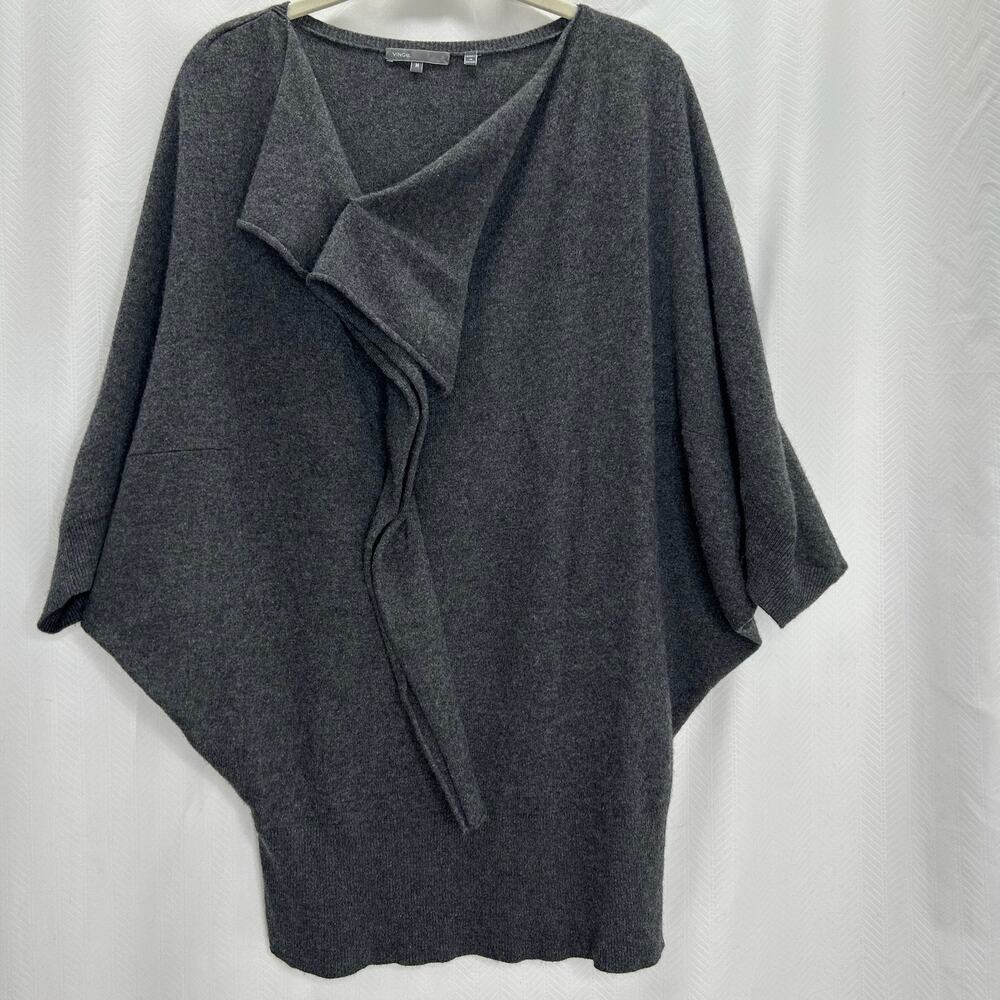 Vince gray cashmere sweater M asymmetrical
